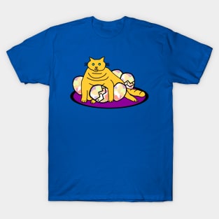 Fat Cat got all the Easter Eggs T-Shirt